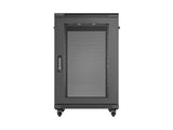 Lanberg FF01-6818-23B stativ 18U Fritstående reol Sort