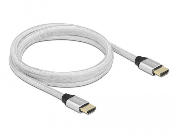 DeLOCK 85367 HDMI-kabel 2 m HDMI Type A (Standard) Sølv