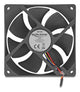DeLOCK 67297 Computerkølesystem Computerkabinet Ventilator 9,2 cm Sort 1 stk
