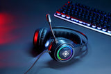 Deltaco Gaming DH220 USB Stereo Gaming Headset, RGB, Black
