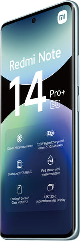 Xiaomi Redmi Note 14 Pro+ 5G 16,9 cm (6.67") Dual SIM USB Type-C 8 GB 256 GB 5110 mAh Blå