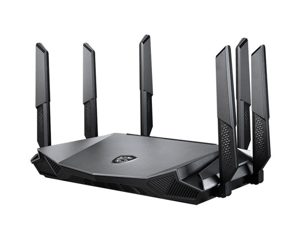 MSI RadiX AX6600 WiFi 6 Tri-Band trådløs router Gigabit Ethernet Tri-band (2,4 GHz / 5 GHz / 5 GHz) Sort