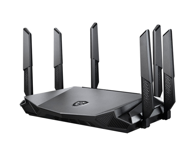 MSI RadiX AX6600 WiFi 6 Tri-Band trådløs router Gigabit Ethernet Tri-band (2,4 GHz / 5 GHz / 5 GHz) Sort
