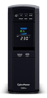 CyberPower CP1350EPFCLCD UPS-enhed Interaktivt indgangsstik 1,35 kVA 810 W 6 AC stikkontakt(er)