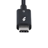 StarTech.com TBLT5MM50CM240W Thunderbolt kabel 0,5 m 80 Gbit/sek. Sort