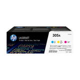 HP 305A Pakke med 3 stk., cyan/magenta/gul, originale blækpatroner