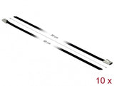 DeLOCK 18812 kabelsamler Stål Sort 10 stk