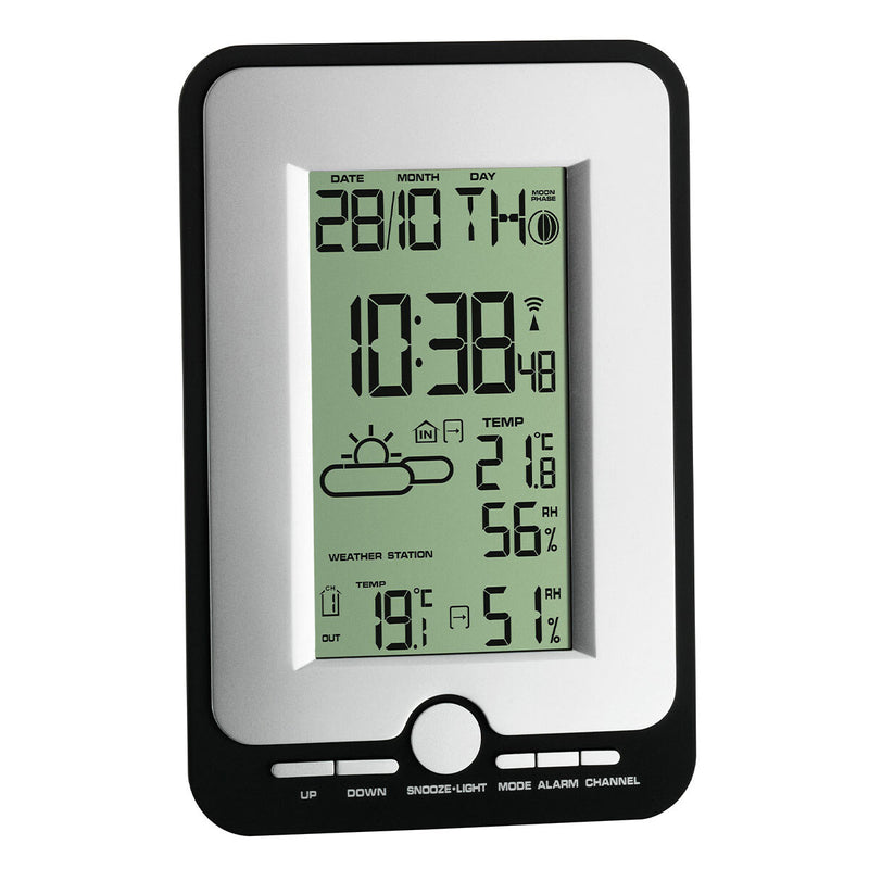 TFA-Dostmann Multy Sort, Sølv LCD Batteri