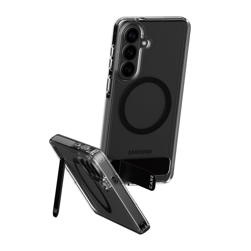 PanzerGlass CARE™ by ® Kickstand Case Transparent m. Qi Samsung Galaxy S26+