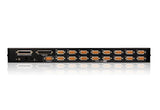 ATEN CS1716A-AT-G KVM Switch Stativ-montering Sort
