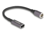 DeLOCK 80781 el-ledning Anthracit, Sort 0,15 m USB C 8-polet