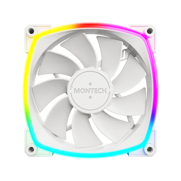Montech RX120 PWM Processor Ventilator 12 cm Hvid 1 stk