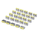 StarTech.com 25P-USB-A-BLOCKER portblokering USB Type-A Sølv, Grøn Plast 25 stk