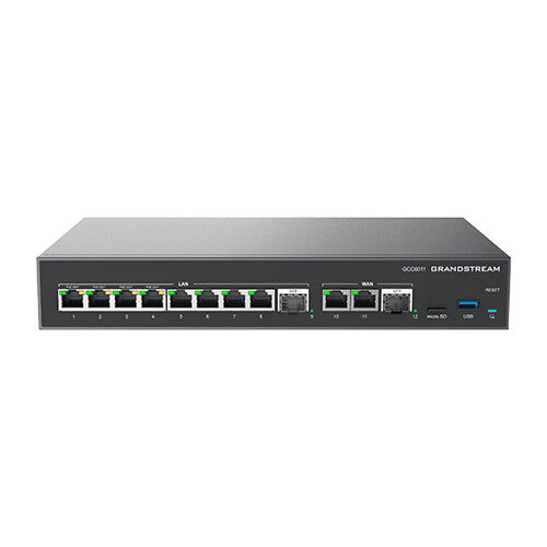 Grandstream Networks GCC6011 netværksswitch Gigabit Ethernet (10/100/1000) Strøm over Ethernet (PoE) Sort, Sølv