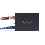 StarTech.com MCM1110SMLC20 netværksomformer til medie 2000 Mbit/s 1310 nm Enkeltilstand Sort