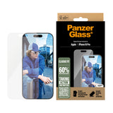 PanzerGlass ® Skærmbeskyttelse iPhone 16 Pro | Classic Fit