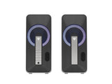 GENESIS Helium 100 BT RGB højttalersæt 10 W PC/Laptop Sort, Sølv 2.0 kanaler Bluetooth