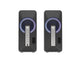 GENESIS Helium 100 BT RGB højttalersæt 10 W PC/Laptop Sort, Sølv 2.0 kanaler Bluetooth