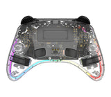 Deltaco Gaming GAM-198-T spil-controller Transparent Bluetooth/USB Gamepad Nintendo Switch, Nintendo Switch 2, Nintendo Switch OLED, Android, PC