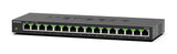 NETGEAR GS316 Ikke administreret L2 Gigabit Ethernet (10/100/1000) Sort