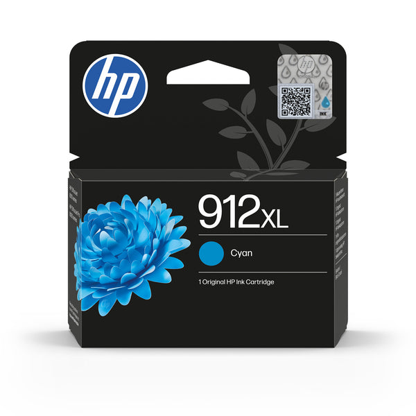 HP 912XL Original Ink-blækpatron med høj kapacitet, cyan