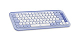 Logitech Pop Icon Combo tastatur Mus inkluderet Universel Bluetooth QWERTY Tyrkisk Violet, Hvid