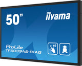 iiyama TF5039AS-B1AG computerskærm 125,7 cm (49.5") 3840 x 2160 pixel 4K Ultra HD LED Berøringsskærm Sort