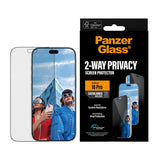 PanzerGlass ® 2-Way Privacy Skærmbeskyttelse iPhone 18 Pro | Ultra-Wide Fit m. EasyAligner