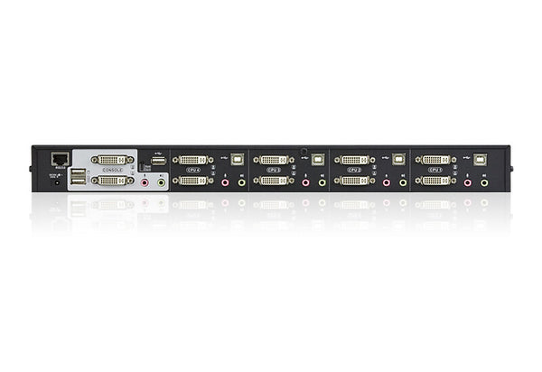 ATEN CS1644A-AT-G KVM Switch Stativ-montering Sort