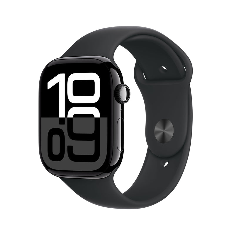 Apple Watch Series 10 OLED 46 mm Digital 416 x 496 pixel Berøringsskærm 4G Sort Wi-Fi GPS (satellit)