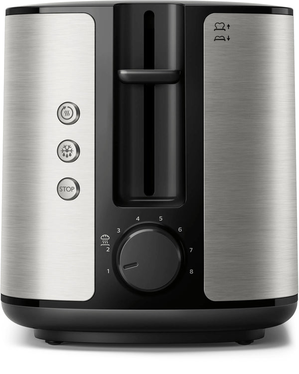 Philips Viva Collection HD2650/90 Brødrister - 2 skiver, bred brødholder, metal
