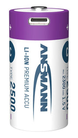 Ansmann 1313-0004 husholdningsbatteri Genopladeligt batteri C Lithium-Ion (Li-Ion)