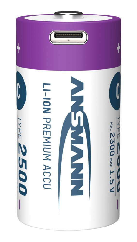 Ansmann 1313-0004 husholdningsbatteri Genopladeligt batteri C Lithium-Ion (Li-Ion)