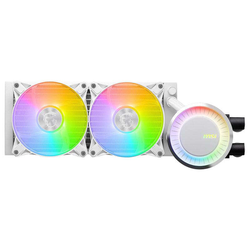 MSI MAG Coreliquid E240 WHITE Bundkort, Processor Alt-i-en væskekøler 12 cm Hvid