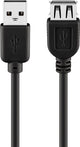 Goobay 93599 USB-kabel USB 2.0 1,8 m USB A 0,48 Gbit/sek. Sort