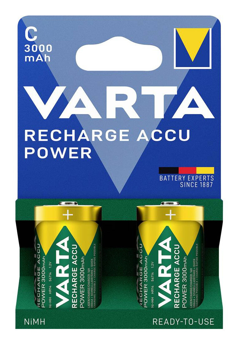 Varta 56714 101 412 husholdningsbatteri Genopladeligt batteri C Nikkel-Metalhydrid (NiMH)