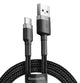 Baseus CATKLF-UG1 USB-kabel 3 m USB A USB C Sort