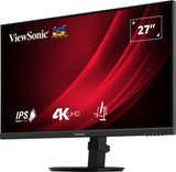 Viewsonic VG Series VG2708-4K computerskærm 68,6 cm (27") 3840 x 2160 pixel 4K Ultra HD LED Sort
