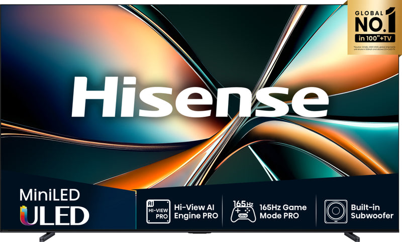 Hisense 100U7Q 2,54 m (100") 4K Ultra HD Smart TV Wi-Fi Sort