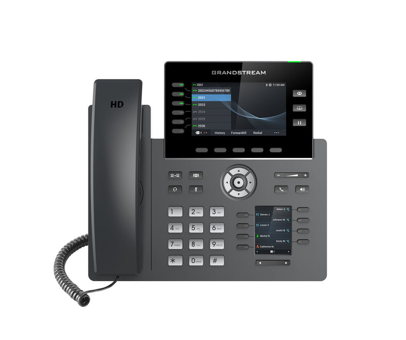 Grandstream Networks GRP2616 IP-telefon Sort 6 Linier TFT Wi-Fi
