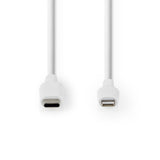 Nedis CCGW39650WT20 Lightning kabel 2 m Hvid