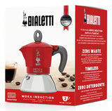 Bialetti Moka induction Moka gryde 0,1 L Rød, Sølv
