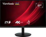Viewsonic VG Series VG2708-4K computerskærm 68,6 cm (27") 3840 x 2160 pixel 4K Ultra HD LED Sort