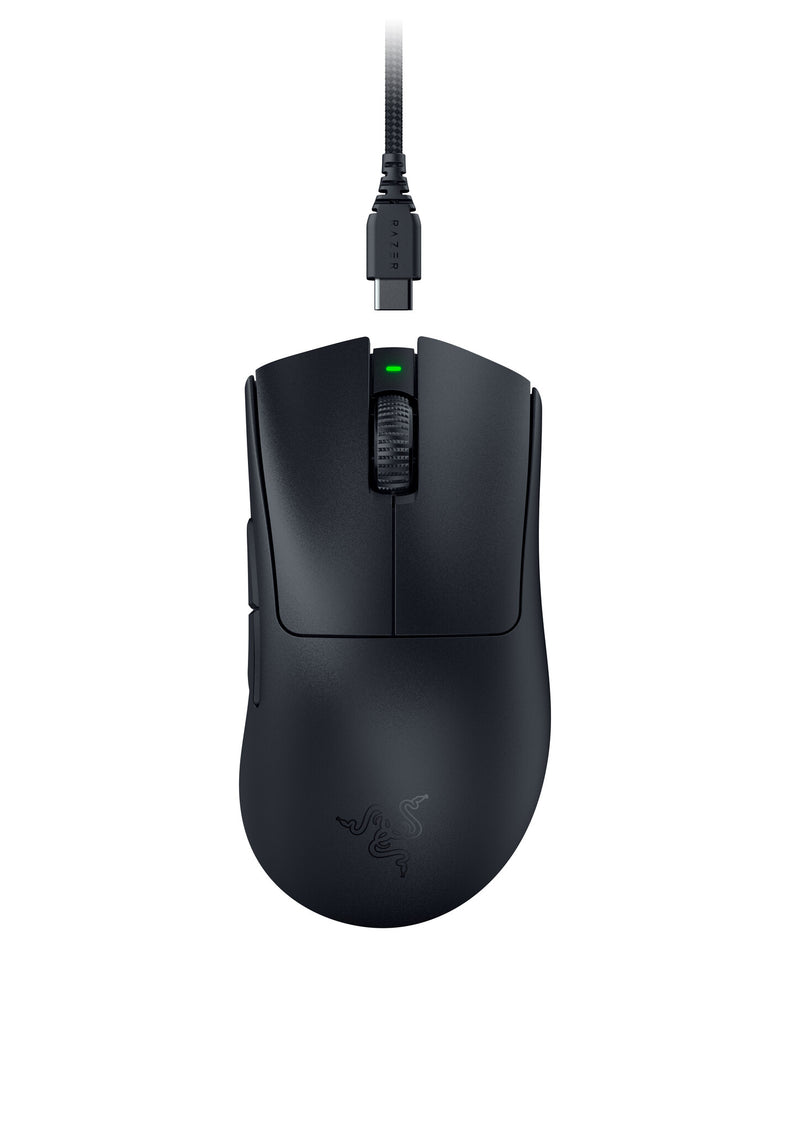 Razer DeathAdder V3 Pro mus Spil Højre hånd RF Wireless + USB Type-C Optisk 30000 dpi