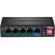 Trendnet TPE-TG51G netværksswitch Gigabit Ethernet (10/100/1000) Strøm over Ethernet (PoE) Sort