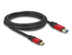 DeLOCK 80618 USB-kabel USB 3.2 Gen 2 (3.1 Gen 2) 2 m USB A USB C 10 Gbit/sek. Sort, Rød