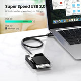 Ugreen 30333 kortlæser USB Sort