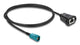 DeLOCK 90699 koaxial kabel 1 m HSD Z RJ-45 Sort, Blå