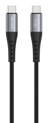 4smarts 541454 USB-kabel 1,5 m USB C 0,48 Gbit/sek. 60 W Sort