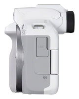 Canon EOS R50, White + RF-S 18-45mm F4.5-6.3 IS STM Kit MILC 24,2 MP CMOS 6000 x 4000 pixel Hvid